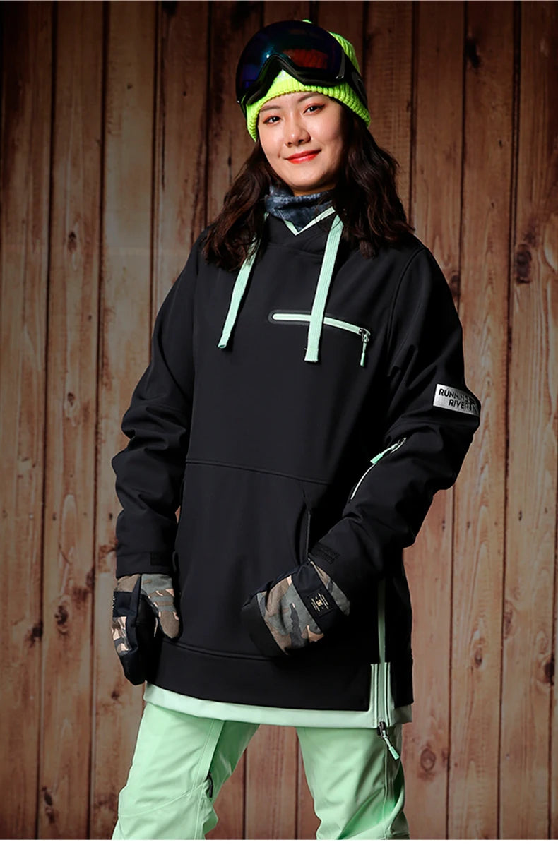 RUNNING RIVER Women ski Snowboarding Hoodie  High Quality Hooded outdoor Sports Snowboard Jacket 1250