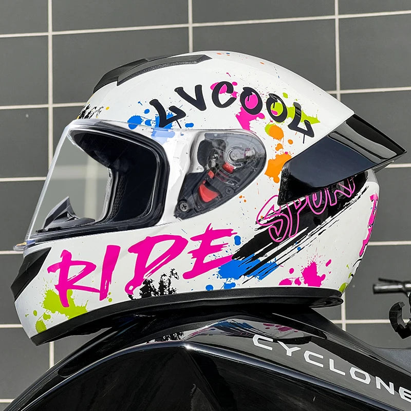 DOT Customized Color Cheap Full Face Motorcycles Helmet with Quick Release Buckle Customizable Logo/package Novel Design Helmets