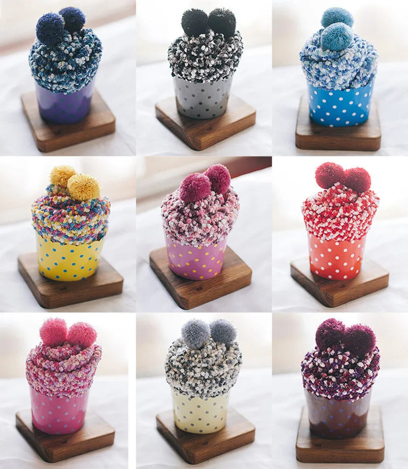 1 pair New fashion Harajuku fashion women Cake funny kawaii socks coral velvet cake floor socks chrysanthemum yarn sleep socks