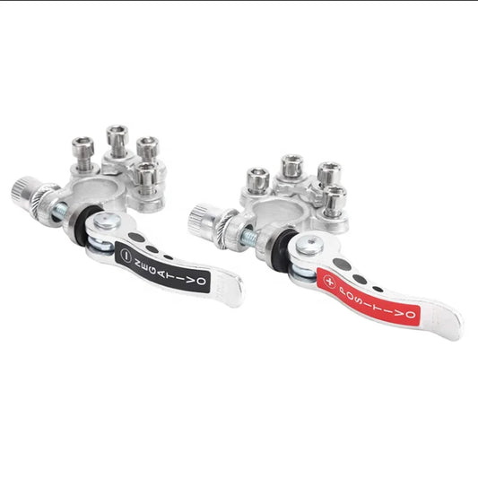 In Stock  6-24V Tin Plated Brass Connector Clamp Quick Release Adjust Disconnect Multi Link Battery Terminal  Positive &Negative