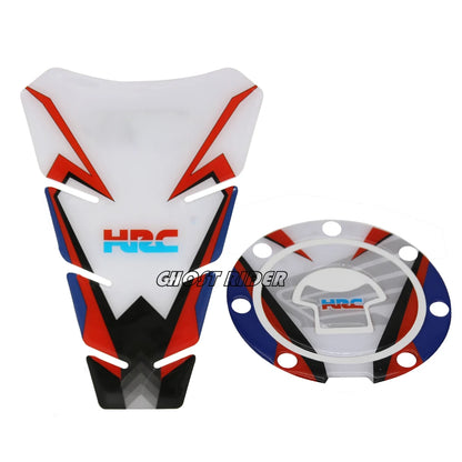 Motorcycle Chrome CBR HRC Decal Fuel Tank Cap Cover Sticker Pad For Honda CBR600RR CBR1000RR REPSOL CBR900 CBR929 CBR954 CBR250