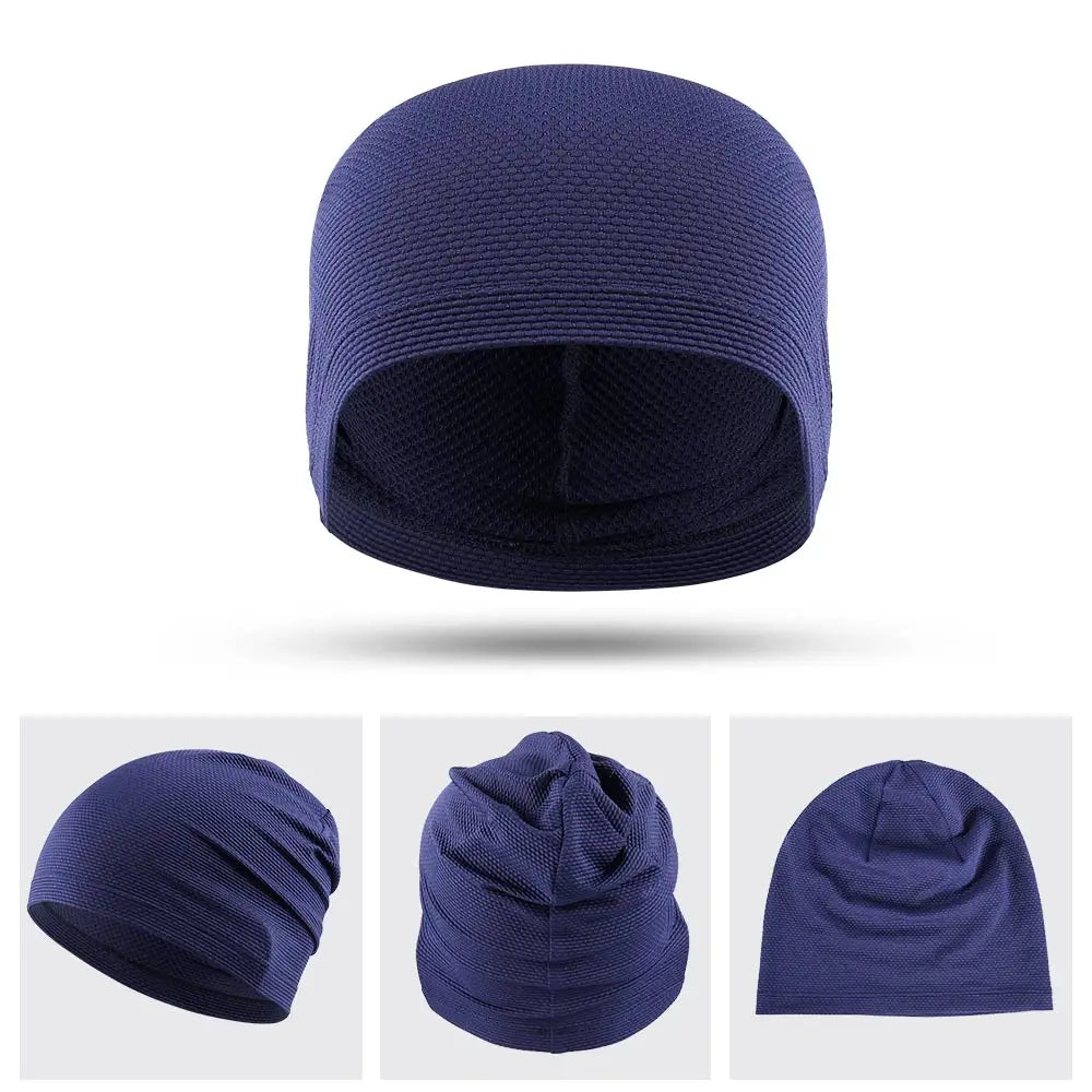2PCS Quick-drying Running Caps Summer Breathable Cool Sports Hats Outdoor Cycling Hiking Baseball Skullies Stretchy Beanies Hat