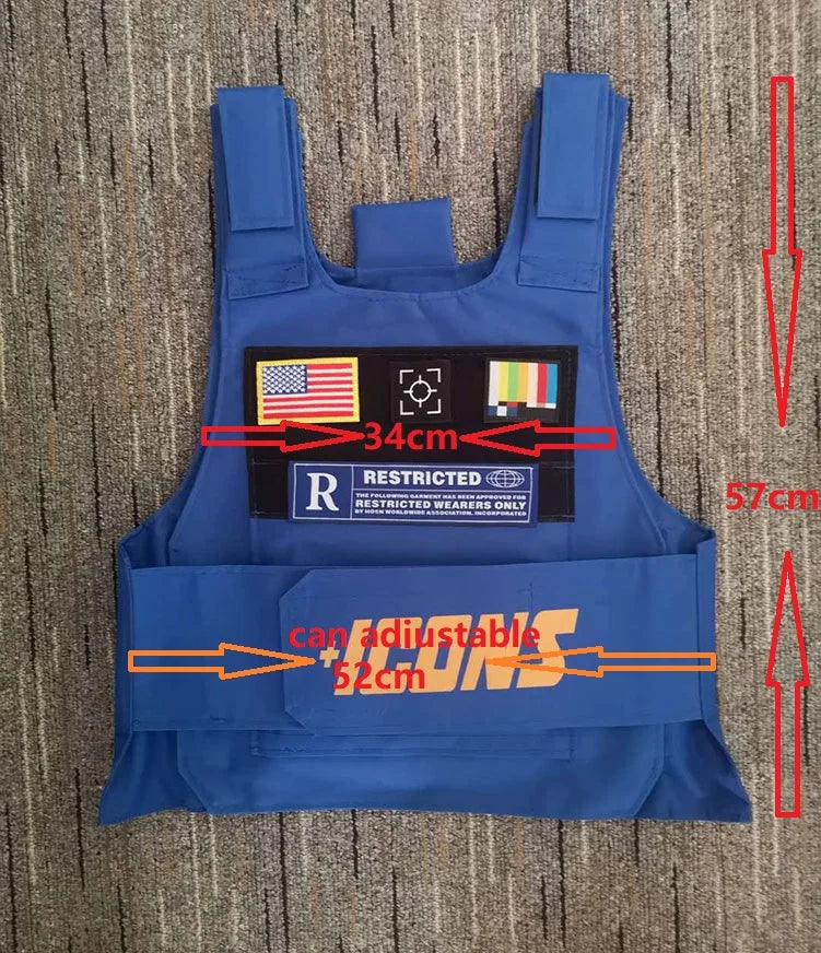 2022 rapper hiphop MC VEST TANK TOP fashion new design top street fashion icons Tactical vest Colete Tatico Chalecos para hombre