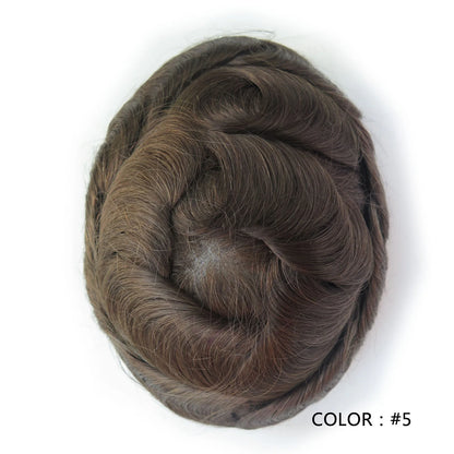 Full Swiss Lace base Blonde Hair toupee for Men indian remy hair Bleached Knots  Natural Hairline hair System for Man