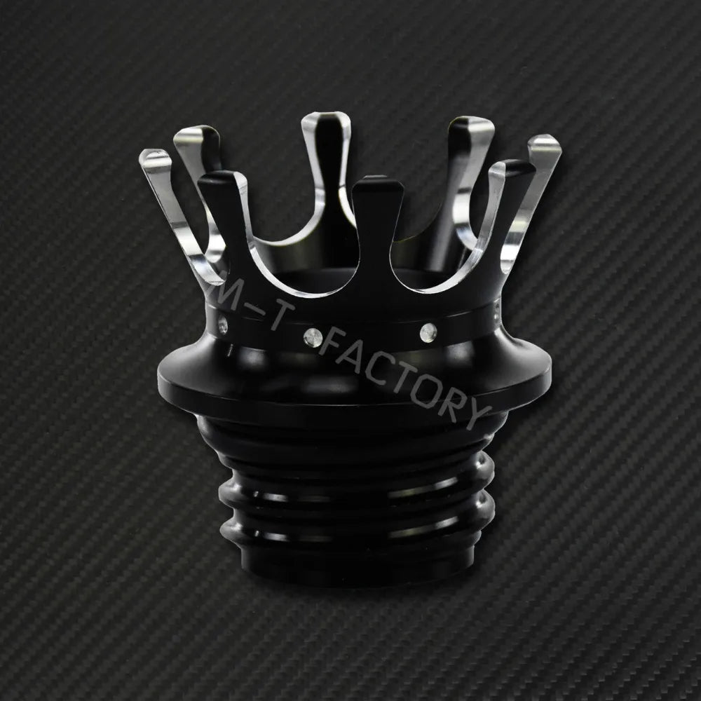 Motorcycle Gas Fuel Tank Cap Crown Style Tank Oil Cover For Harley Touring  Road King FLHR Sportster XL883 Softail Fat Boy Dyna