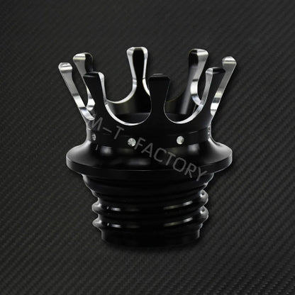 Motorcycle Gas Fuel Tank Cap Crown Style Tank Oil Cover For Harley Touring  Road King FLHR Sportster XL883 Softail Fat Boy Dyna