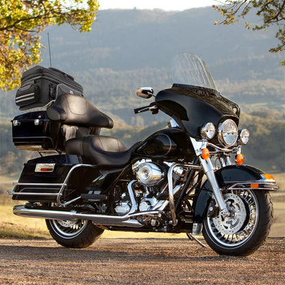 Motorcycle Travel Luggage Top Bag Tail Bags Trunk Bags with Bar Straps For Touring Road King Street Glide Road Glide Accessories