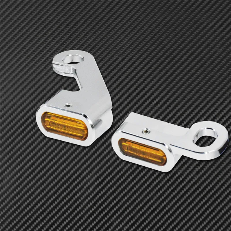 Motorcycle LED E Mark Turn Signal Light Indicator Mini Running Lamp For Harley Softail Touring Sportster XL 883 1200 FLHX Fatboy