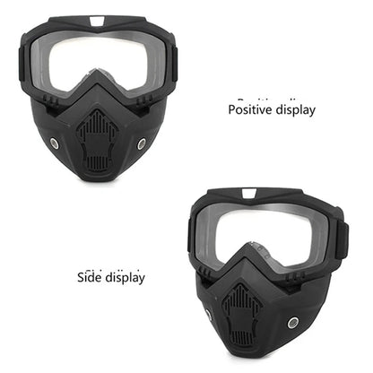 Protective Motorcycle Face Mask Removable Full Face Tactical Motorcycle Helmet Goggles Riding Motocross Glasses Moto Accessories