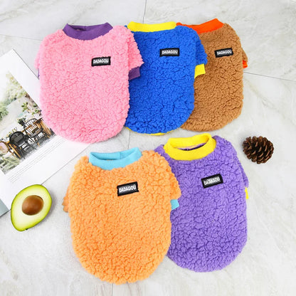 Winter Pet Dog Sweater Polar Fleece Warm Dog Clothes for Small Dog Coat Thicker French Bulldog Clothes Chihuahua Dog Accessories
