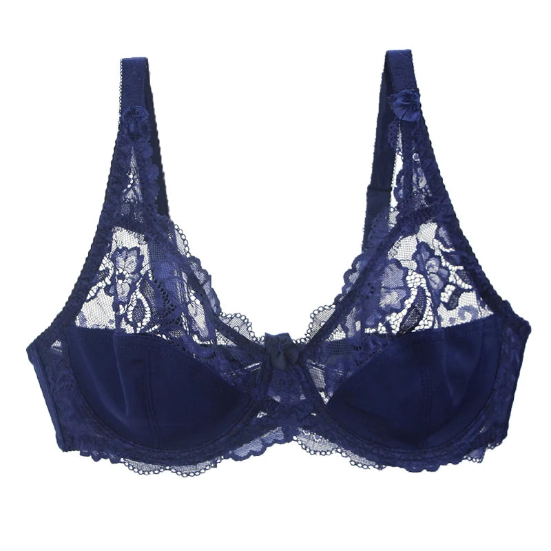 2025 New Large Bras CDE Underwired Non Padded Underwear For Women Ladies Sexy Full Cup Plus Size Female Lingerie