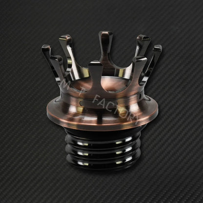 Motorcycle Gas Fuel Tank Cap Crown Style Tank Oil Cover For Harley Touring  Road King FLHR Sportster XL883 Softail Fat Boy Dyna
