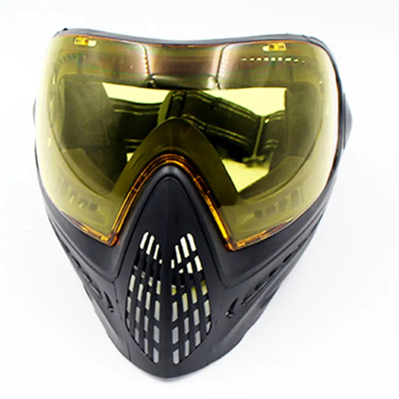 F1 Full Face Tactical Mask With Single Layer Paintball Safety Anti-fog Goggle Tactical Mask Tactical Airsoft Equipment F0022