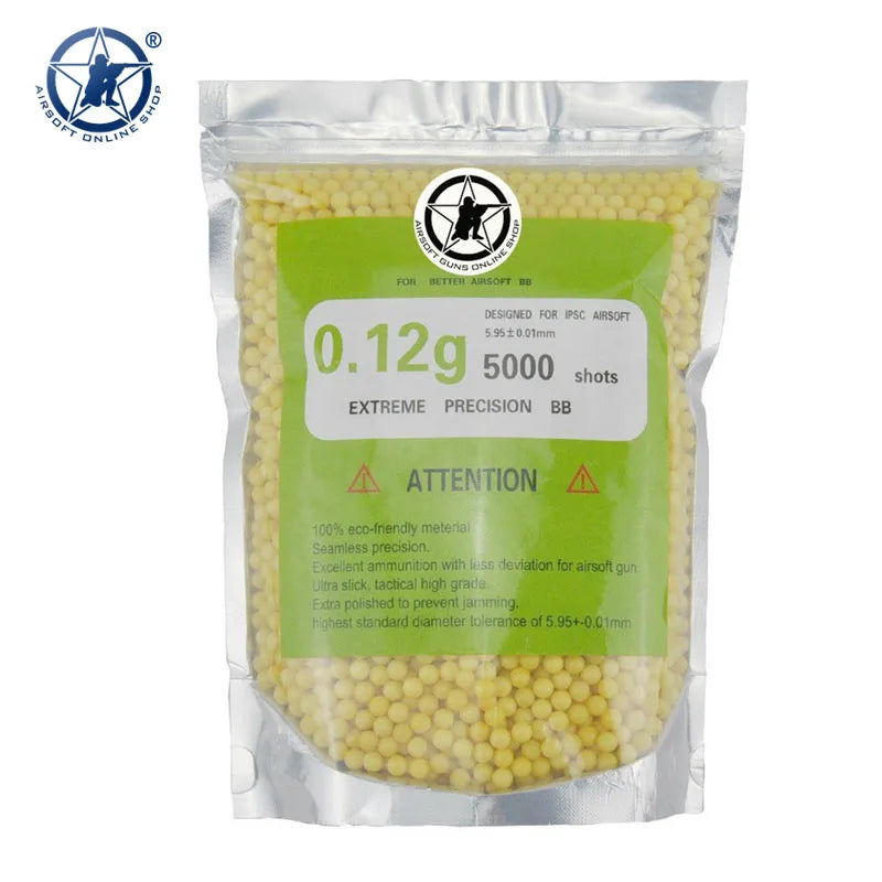 AOLS AEG Paintball BBs 6mm 0.25g/4000rds 0.28g/3600rds 0.3g/3300rds 0.32g/3100rds a Pack High Grade Hunting Shooting Ball