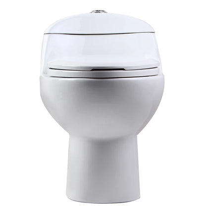 Modern One-Piece Ceramic Dual-Flush Toilets South American Style Water Closet Sanitary Ware for Hotels Washrooms S-Trap Drainage