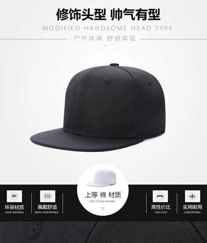 Large Size Back Closed Skateboard Cap Women Fitted Baseball Hat Male Big Size Snapback Caps Plain Football Hat 60cm 62cm 64CM