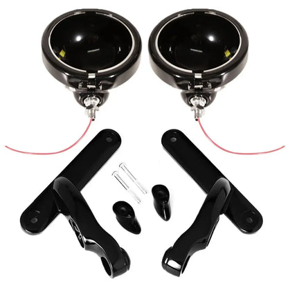 4.5inch Housing Bracket Mount Ring Bracket For Auxiliary Fog Passing Light Lamp Motorcycle Parts For Harley Street Glide FLHX