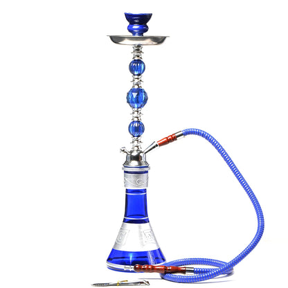 DEJAYA Travel Glass Shisha Hookah Pipe Chicha Narguile Completo Nargile with Sheesha Ceramic Bowl Charcoal Tongs Accessories