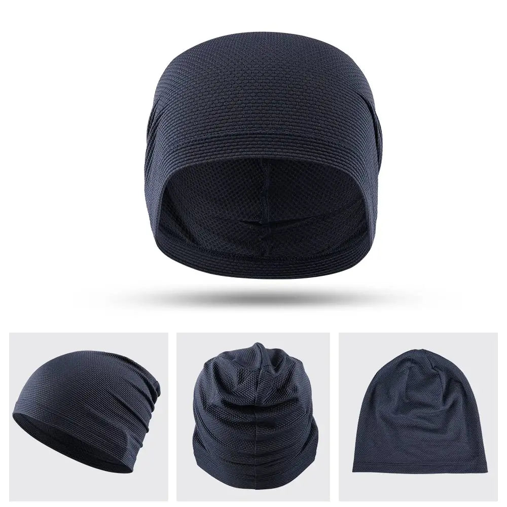 2PCS Quick-drying Running Caps Summer Breathable Cool Sports Hats Outdoor Cycling Hiking Baseball Skullies Stretchy Beanies Hat