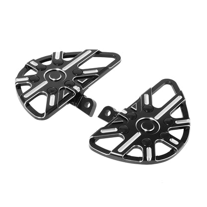 Motorcycle Driver Floorboard Male Mount Rear/ Front Foot Rest Pegs Pedal Black/Chrome For Harley Softail Touring Dyna Road Glide