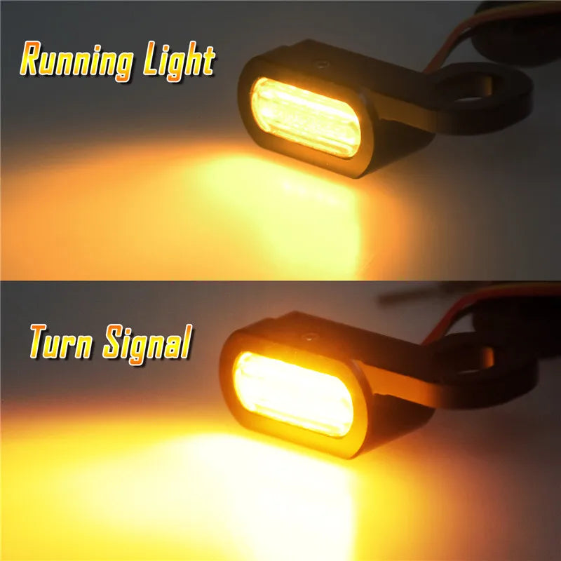Motorcycle LED E Mark Turn Signal Light Indicator Mini Running Lamp For Harley Softail Touring Sportster XL 883 1200 FLHX Fatboy