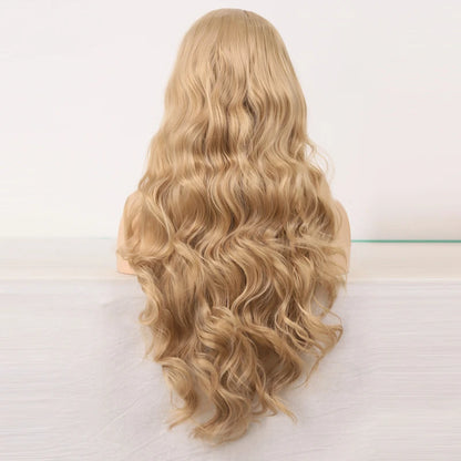 Charisma Synthetic Lace Front Wig Blonde Wigs For Women Long Wavy Style Natural Hairline Lace Front Wigs Heat Resistant Wig