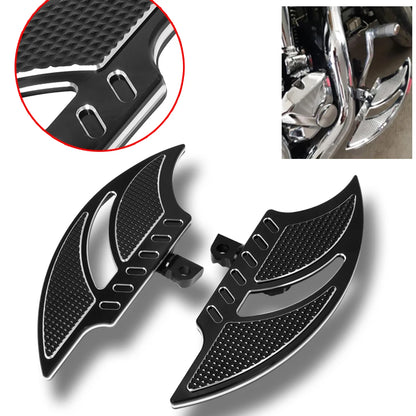 Motorcycle Stretched Floorboard Passenger Rear Foot Pegs Rest Pedal For Harley Dyna Touring Sportster XL 883 Softail
