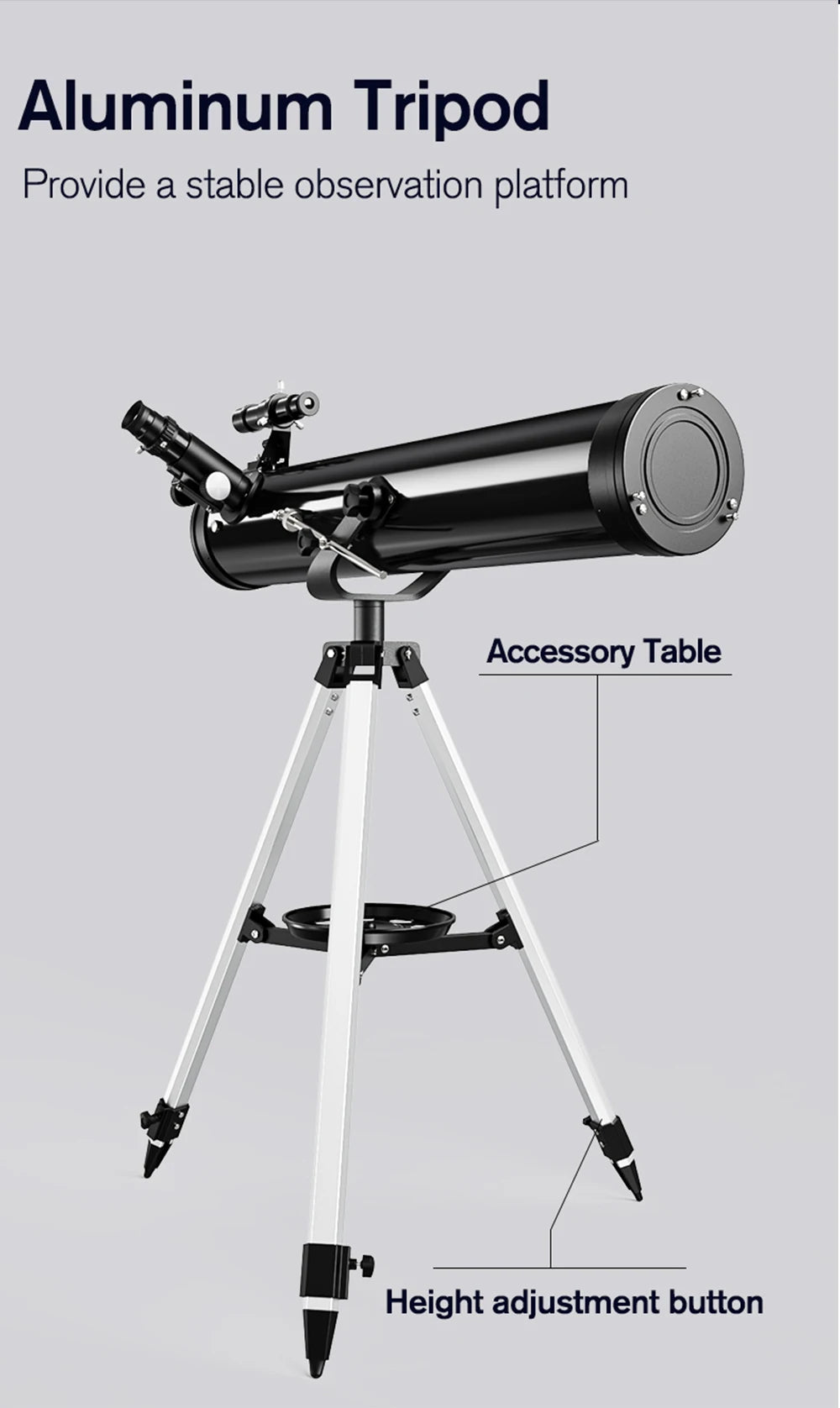 Professional Astronomical Telescope, 875X Reflective Monocular, Astronomic HD, Space Stargazing, Bird Watching, Gift for Kids