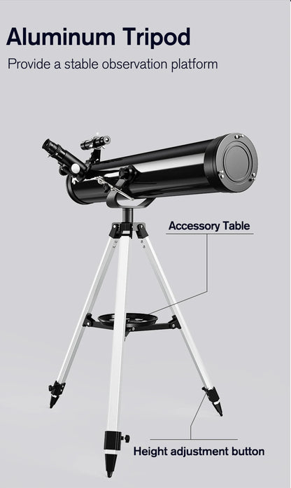 Professional Astronomical Telescope, 875X Reflective Monocular, Astronomic HD, Space Stargazing, Bird Watching, Gift for Kids