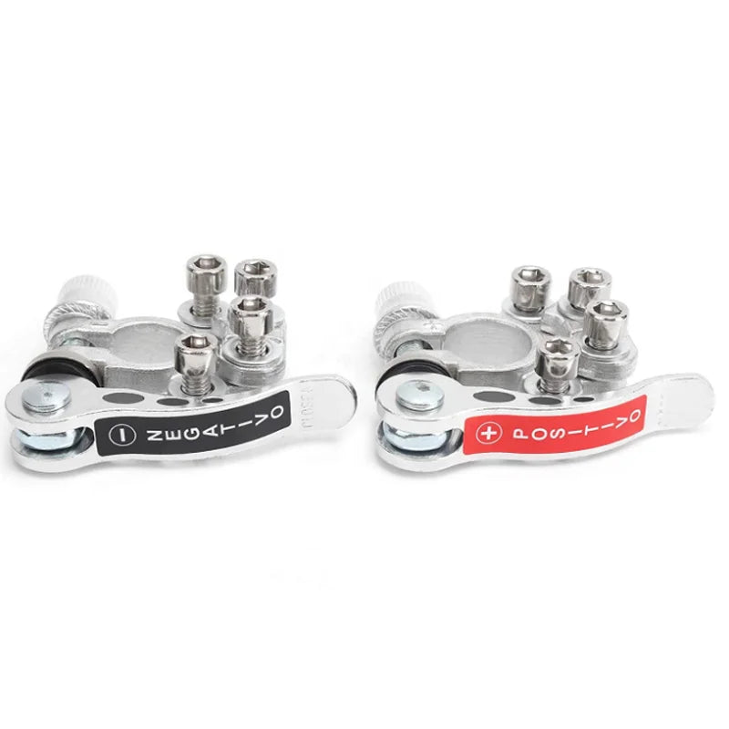 In Stock  6-24V Tin Plated Brass Connector Clamp Quick Release Adjust Disconnect Multi Link Battery Terminal  Positive &Negative