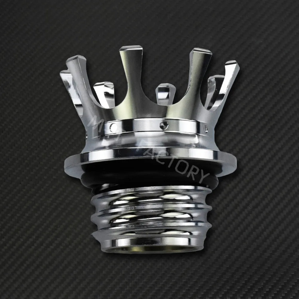 Motorcycle Gas Fuel Tank Cap Crown Style Tank Oil Cover For Harley Touring  Road King FLHR Sportster XL883 Softail Fat Boy Dyna