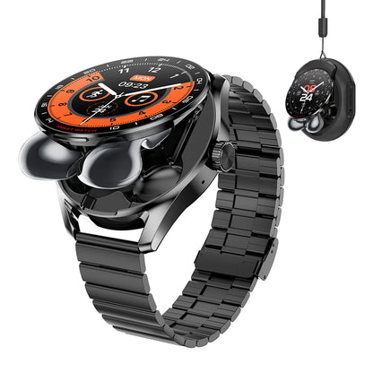 2 in 1 Smart Watch with Wireless Earbuds BT Call  Music Health Rate Blood Pressure Tracker Headset Smart Watch 2025