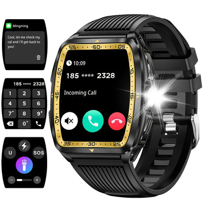 SENBONO KT83 Outdoor Sports Square Smart watch Answer Call Big Battery Fitness Tracker Waterproof Smartwatch Men for IOS Android