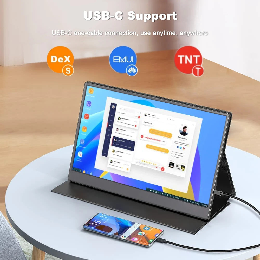 SIBOLAN Ultra-Thin 15.6 Inch 1080P Gaming Laptop Screen Extender Dual LCD Display IPS LED Panel Portable USB Interface OEM ODM