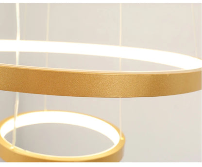 Modern led dining room chandeliers simple ring chandelier living  bedroom Lights home indoor lighting decorative Pendant Lamps