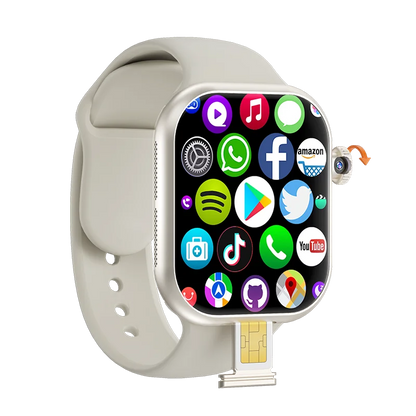 Wonlex MT107 AMOLED Screen Big Memory SIM Card WIFI GPS Positioning 4G Android Phone Watch Heart Rate Smart Watch