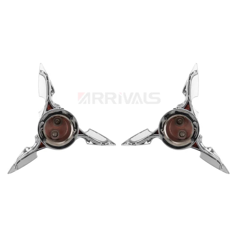 Motorcycle Chrome Black Skull Spun Blade Axle Caps Cover Front Axle Nut Covers For Harley Sportster Dyna Softail V-Rod Custom