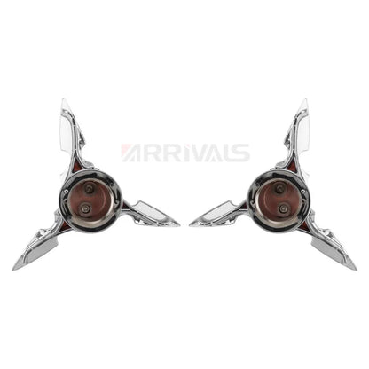 Motorcycle Chrome Black Skull Spun Blade Axle Caps Cover Front Axle Nut Covers For Harley Sportster Dyna Softail V-Rod Custom