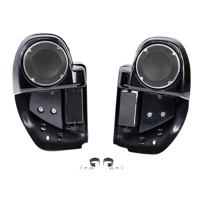 Motorcycle 6.5" Speaker Box Lower Vented Fairing Leg For Harley Touring Electra Glide Road King Street Glide 2014-2024
