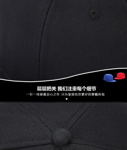 Large Size Back Closed Skateboard Cap Women Fitted Baseball Hat Male Big Size Snapback Caps Plain Football Hat 60cm 62cm 64CM