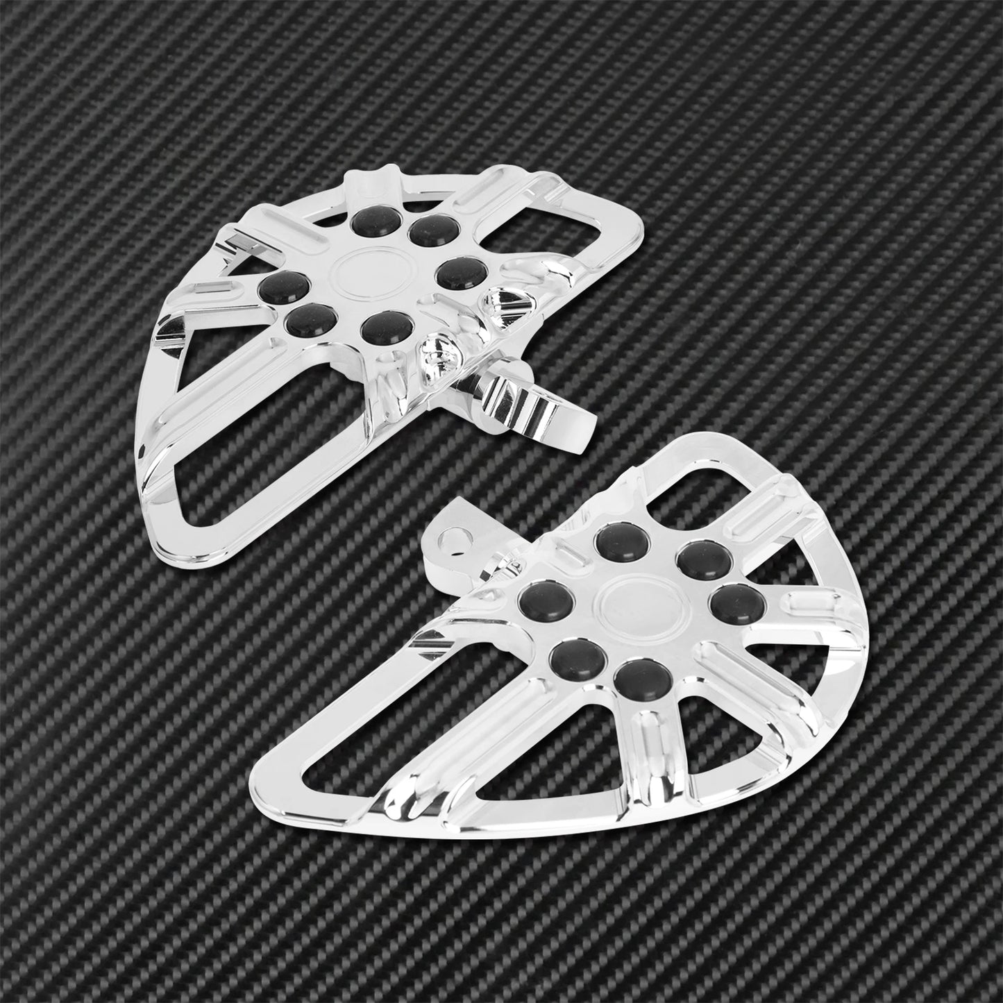 Motorcycle Floorboard Front Rear Footrest Driver Footpeg Passenger Pedal For Harley Touring Electra Street Glide Dyna Softail FL