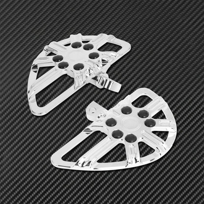 Motorcycle Floorboard Front Rear Footrest Driver Footpeg Passenger Pedal For Harley Touring Electra Street Glide Dyna Softail FL