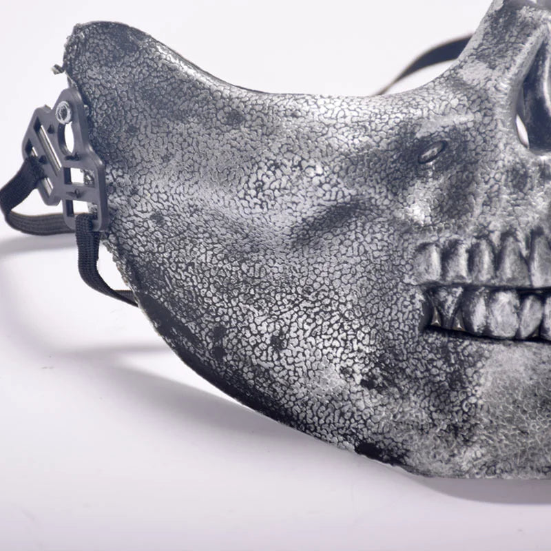 Half Face Skull Mask Masquerade Carnival Prom Masque Anti-terrorism Skeleton Mask Painted Cosplay Halloween Horror Style Masks