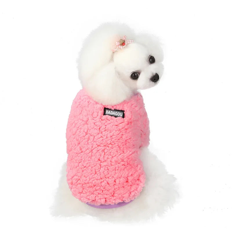 Winter Pet Dog Sweater Polar Fleece Warm Dog Clothes for Small Dog Coat Thicker French Bulldog Clothes Chihuahua Dog Accessories