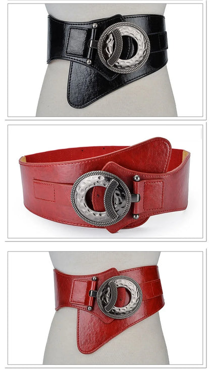 Hot Fashion Women Wide Waist Elastic Stretch Belt women's girdlestrap belts for women cinturon mujer cummerbund strap LB029