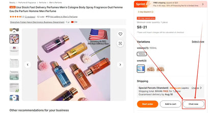 USA Cologne With Receipts 2-4Day Shipping Top Quality Brand Perfume Wholesale Long Lasting Men's Fragrance Spray Eau De Parfum