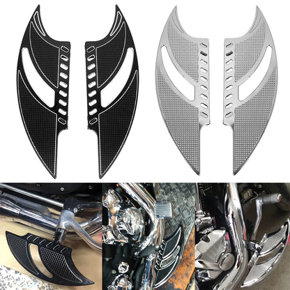 Motorcycle Black Front Floorboards Foot Pegs Footrest Pedals For Harley Sportster 883 1200 Touring Electra Glide Road King Dyna