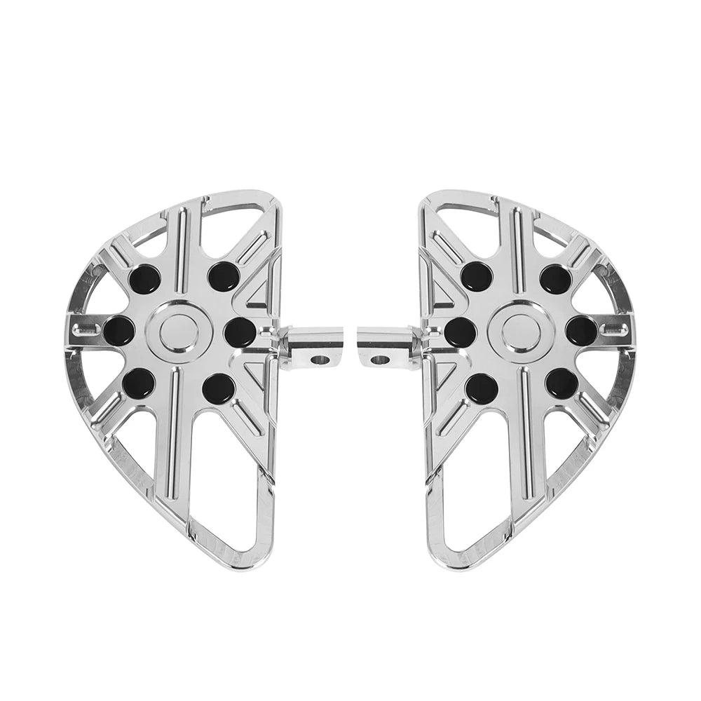 Motorcycle Driver Floorboard Male Mount Rear/ Front Foot Rest Pegs Pedal Black/Chrome For Harley Softail Touring Dyna Road Glide