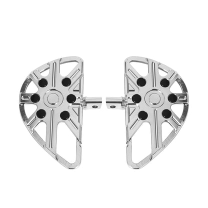 Motorcycle Driver Floorboard Male Mount Rear/ Front Foot Rest Pegs Pedal Black/Chrome For Harley Softail Touring Dyna Road Glide