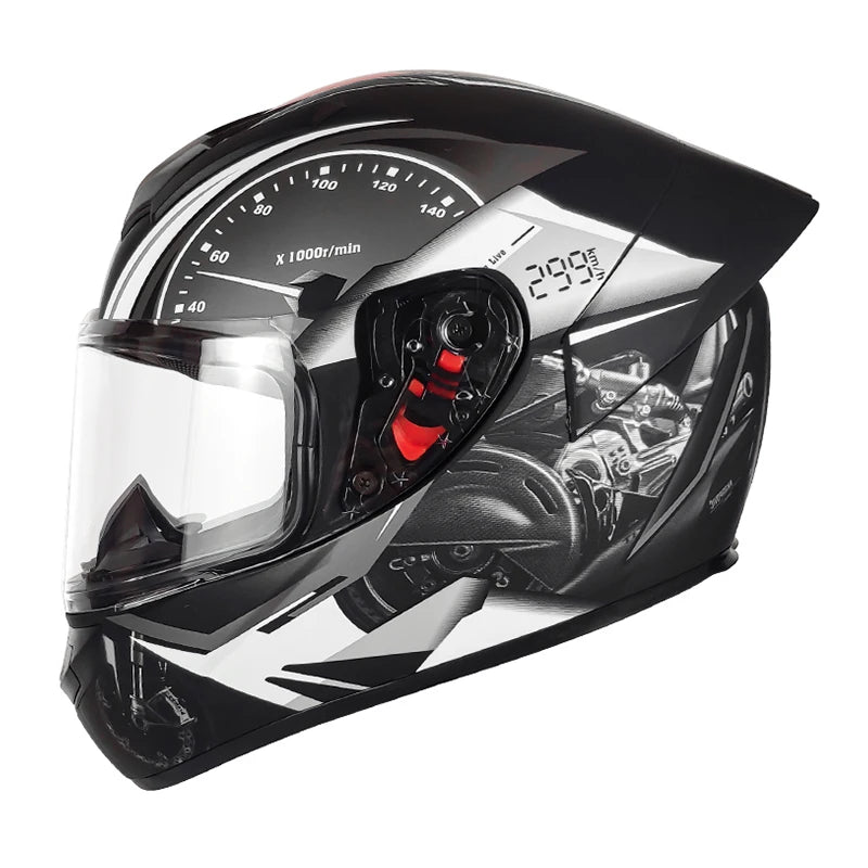 DOT Customized Color Cheap Full Face Motorcycles Helmet with Quick Release Buckle Customizable Logo/package Novel Design Helmets